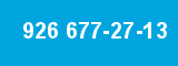 926 677-27-13 926 677-27-13